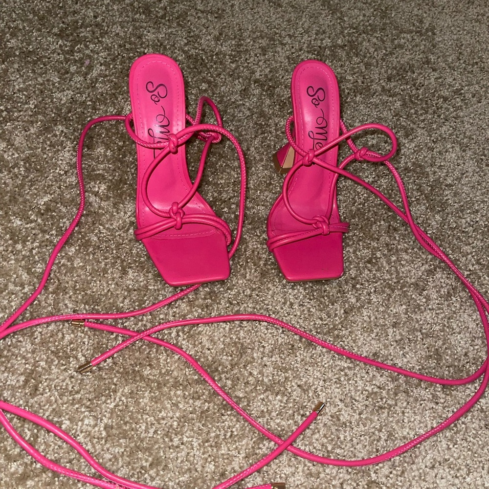 Pink heels